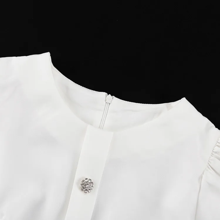 Elegant Slim Mini Dress Women Lace Short Sleeve Doll Collar Button Splice Autumn Fashion Classic Office Dresses Female
