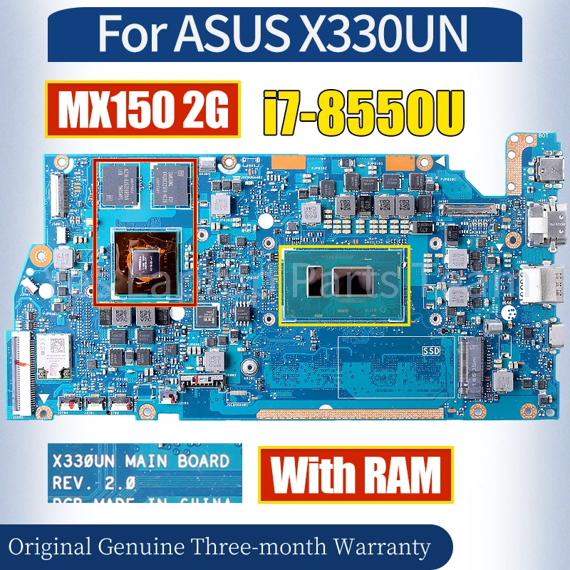 For ASUS VivoBook S13 X330U X330UA I330UN Mainboard i7