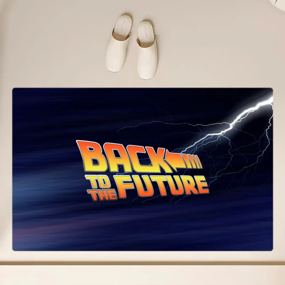 Movie B-Back To The Future Floor Mat  Anti-Slip Bathroom Kitchen Bedroom Living Room Entrance Rug Home Decor