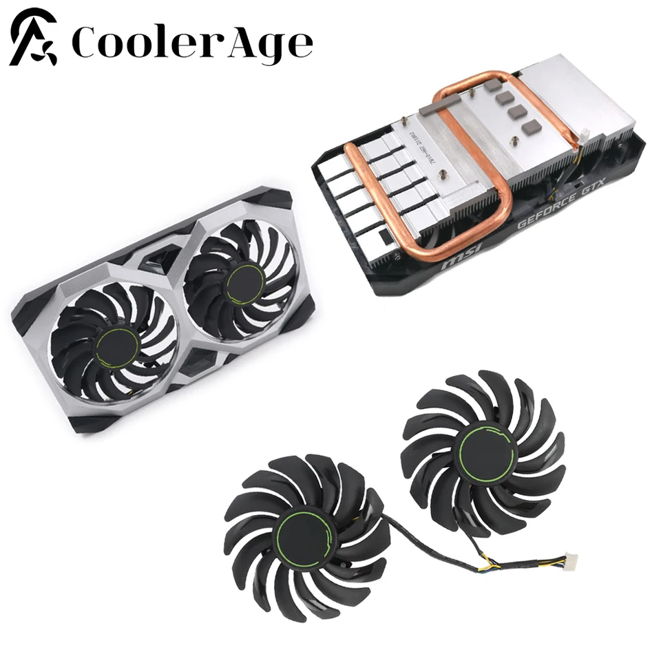 Ventola della scheda video per ​ Ventola sostutiva della scheda grafica MSI GeForce RTX 2060 SUPER GAMING X 87MM PLD09210S12HH RTX2060  7