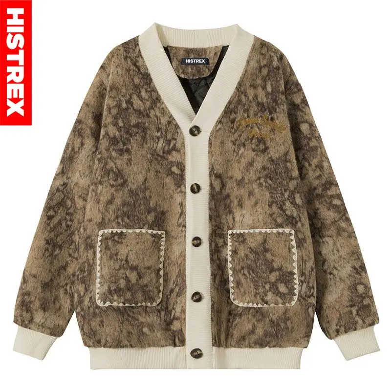 

HISTREX Brand Winter Parkas Jackets Women ,Vintage Harajuku Jackets,Faux Fur Warm Men Coat,Fleece Parka Outerwear,Coat Menswear