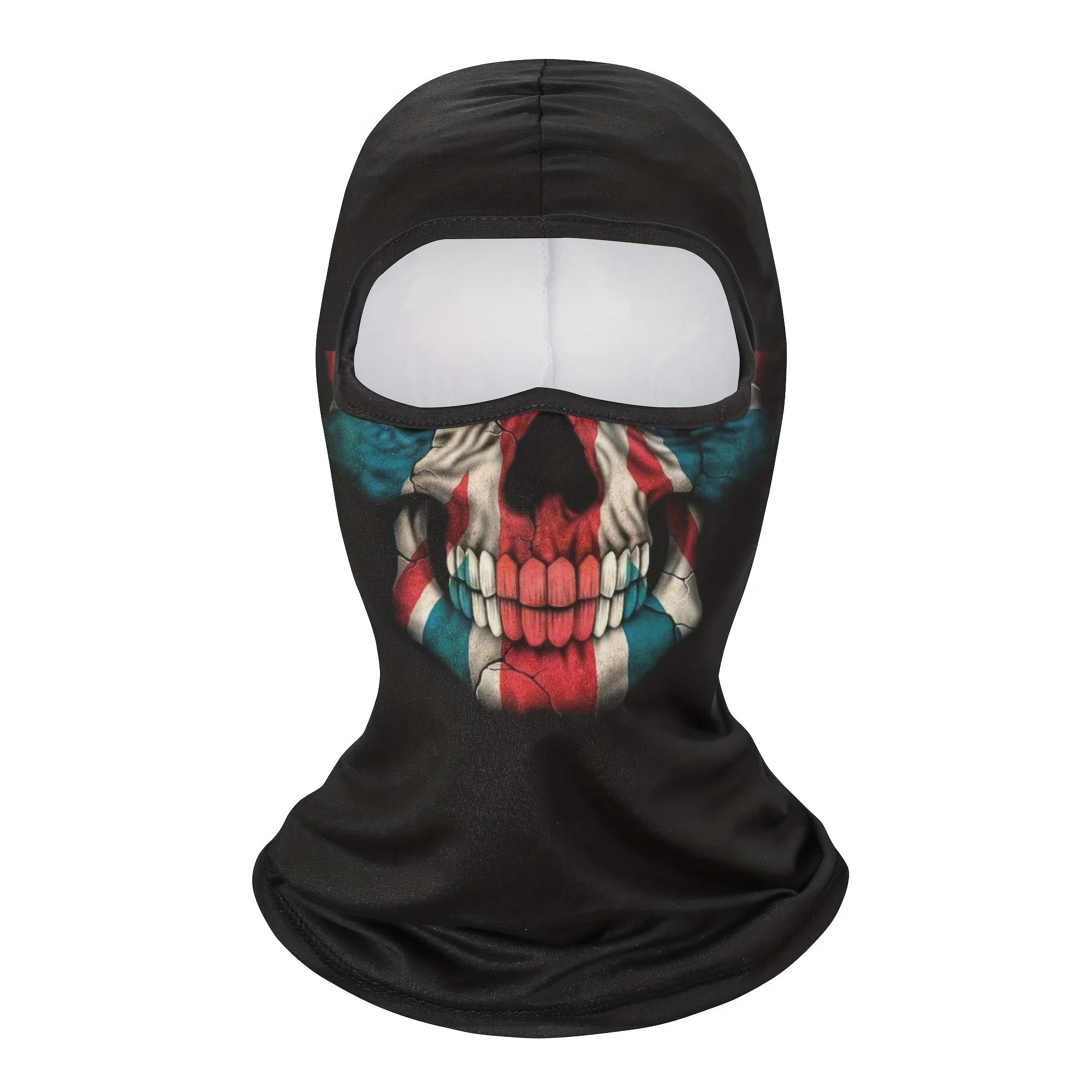 Breathable Windproof Balaclava Face Mask - Clown Ghost Skull Design, UV Protection