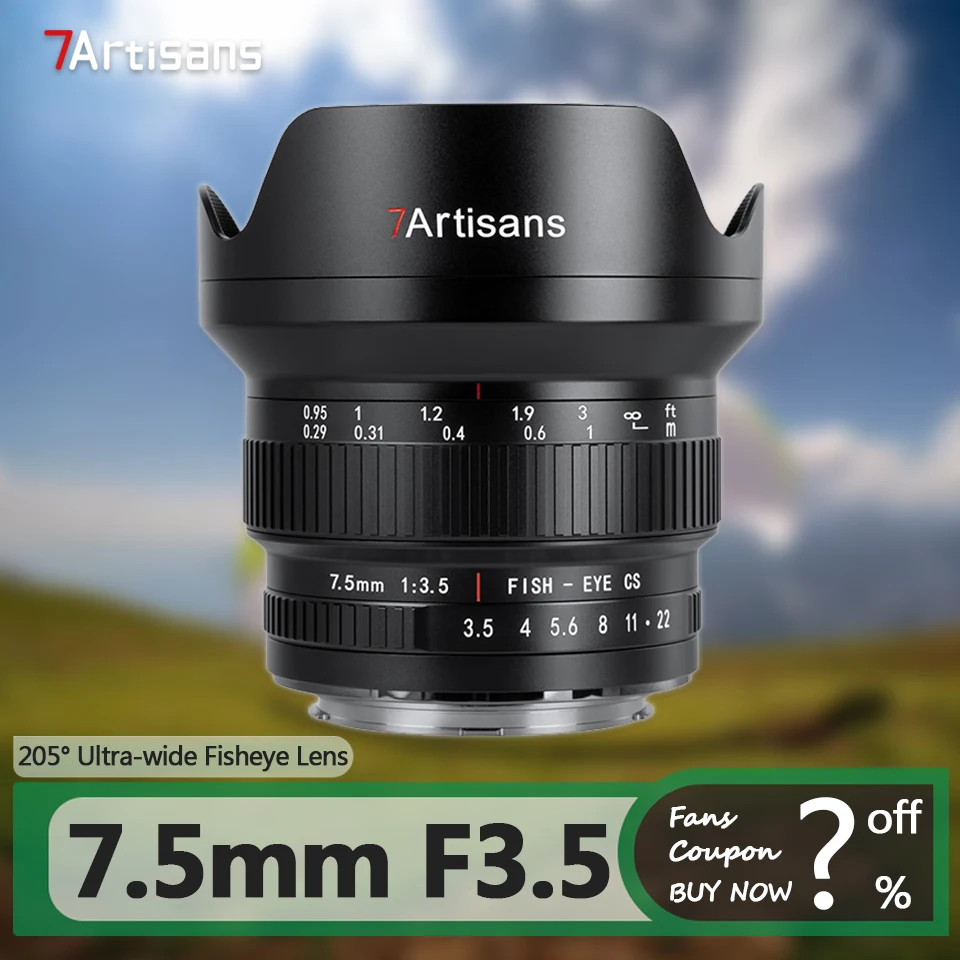 7artisans APS-C Fisheye Lens for DSLR Camera Ideal