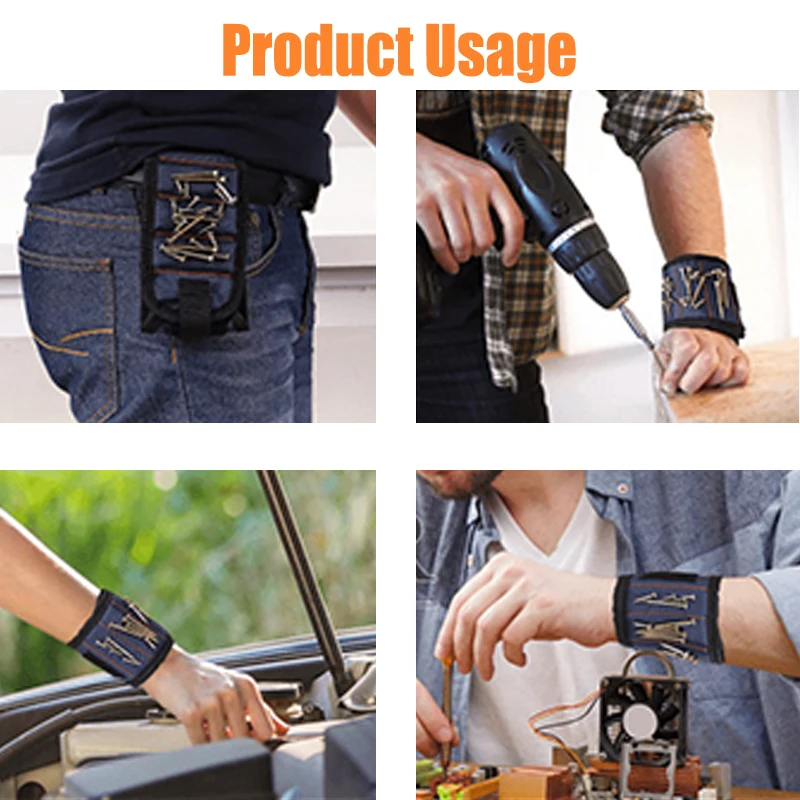 Polyester Magnetic Wristband 15pcs Powerful Magnet - Image 2