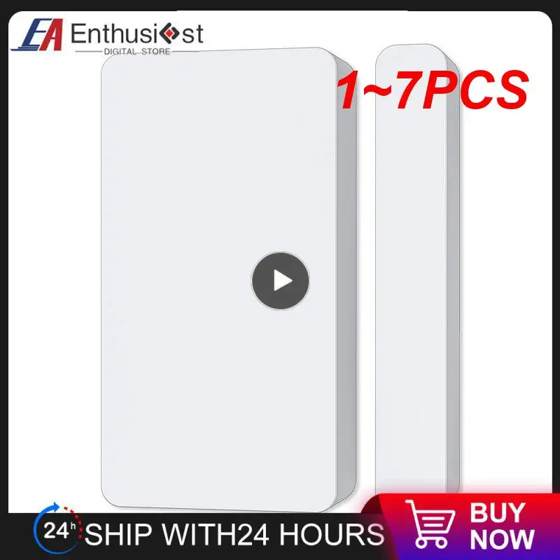 

1~7PCS Security Protection Tuya Smart Door Sensor Works With Homekits App Remote Alarm Door Open Closed Detectors