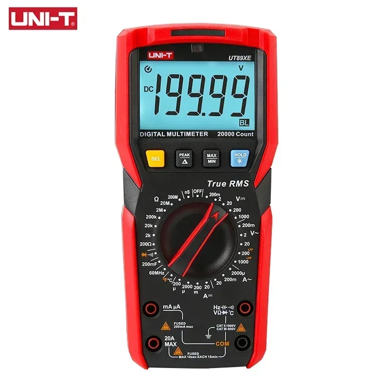 uni-t-ut89xe-multimetro-digitale-tester-professionale-true-rms-gamma-manuale-dc-ac-voltmetro-amperometro-condensatore-misuratore-di-temperatura