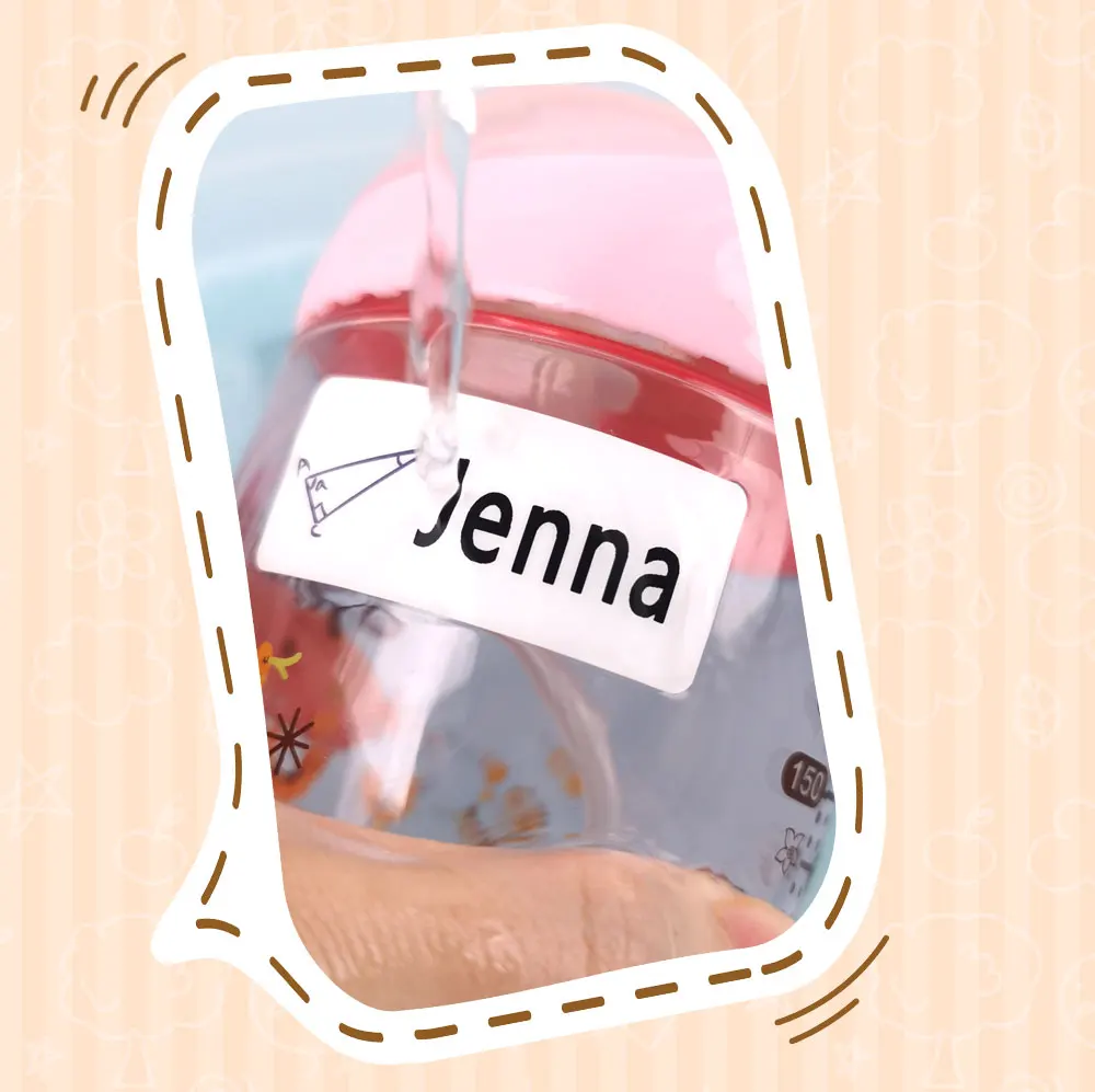 Description Picture 6 of itemCustomize Spain Name Stickers Waterproof Cute Cartoon Pattern Labels Personalized Children Boy Girl School Stationery Sticker