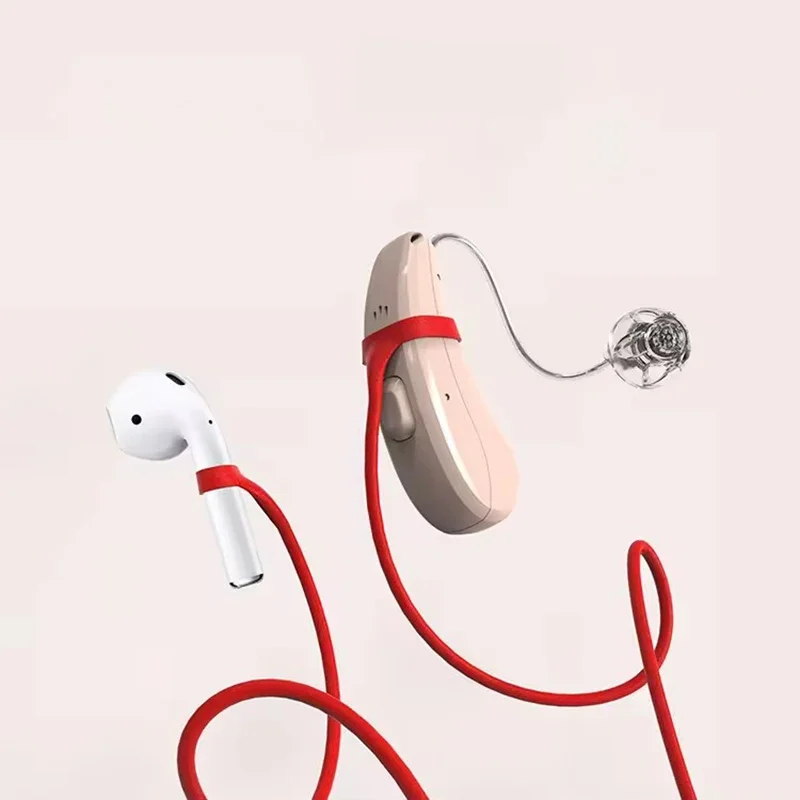 Waterproof Bluetooth Hearing Aid Protector with Anti-Loss Silicone Elastic Cord
