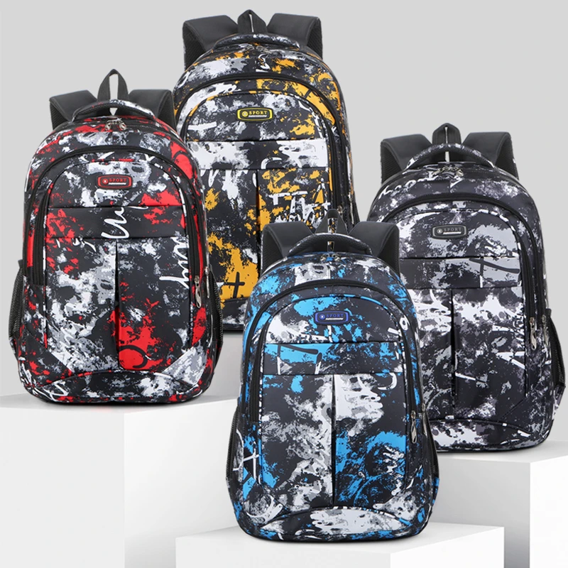 Men's and women's large capacity travel backpacks, adjustable shoulder straps, multi compartment business and backpack, travel b