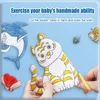 12/6/3M Children's Drawing Roll DIY Graffiti Scroll Color Filling Paper Painting Coloring Paper Roll for Kids Educational Toys 4