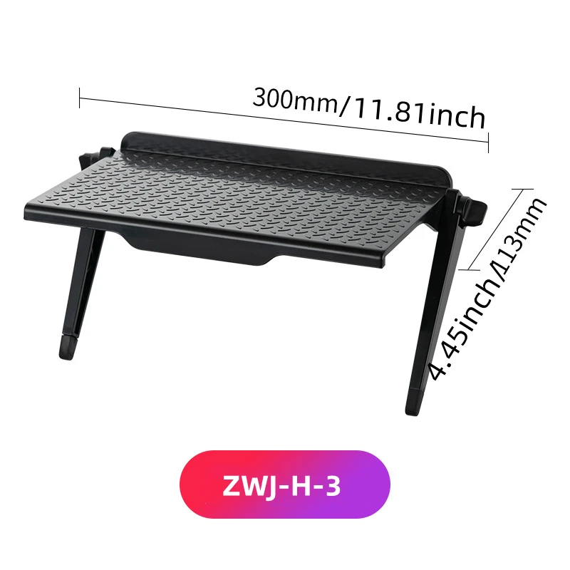 Adjustable TV Screen Top Shelf Computer Monitor Desktop Screen Top Storage Rack TV Media Box, Router Shelf with 2 Storage Boxes