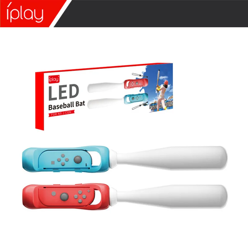 Iplay Per Switch Gamepad Impugnatura Da Baseball Per Interruttore Oled Maniglia Piccola Sinistra E Destra Pipistrello Luminoso Somatosensoriale Hbs-36