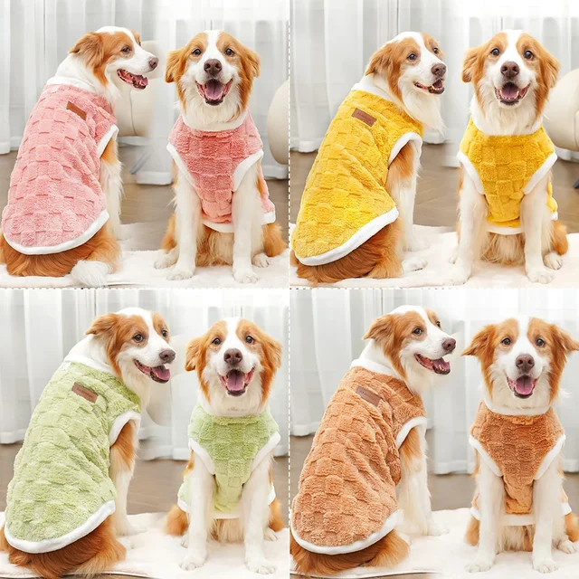 Pet Accessories Winter Dog Clothes for Dogs S-6XL Warm Dogs Coat Schnauzer Pug Clothing Sweatshirts Casual Dog Cat Clothing 3