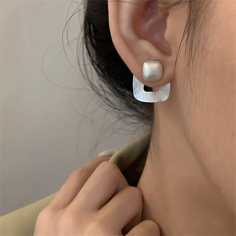 Pendientes Elipse Tous Pendiente Cuadrado Con Aguja De Plata 925