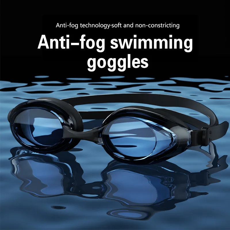 High-definition Adult Swimming Goggles Waterproof Flat Transparent Diving Equipment