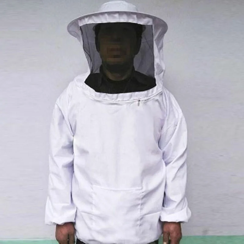 Protective Beekeeping Jacket Veil Smock Equipment Beekeeping Hat Sleeve Beekeeper Suit Apiculture Bee Dress