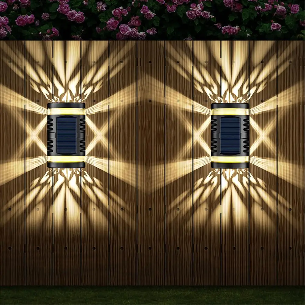 Tanie Lampa LED na energię słoneczną zewnętrzna kinkiet wodoodporny ogród oświetlenie sklep