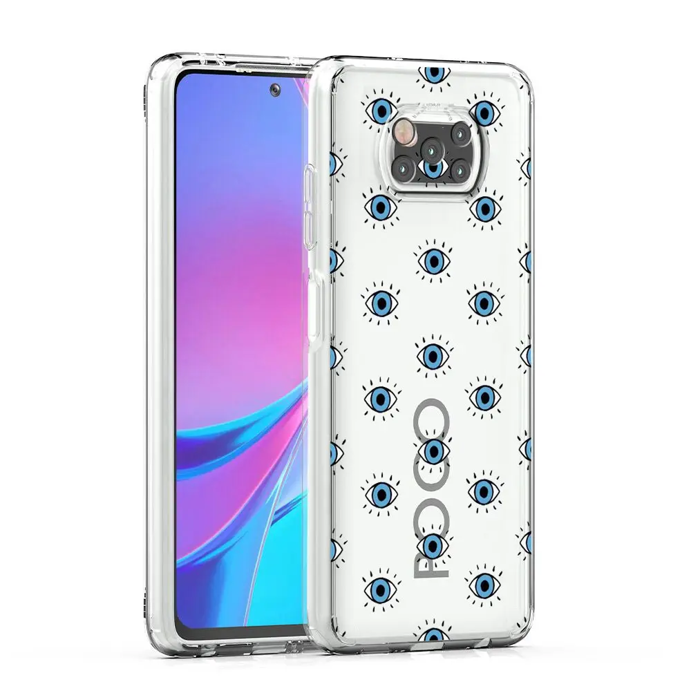 Blue Eye Art Clear Phone Case Cover