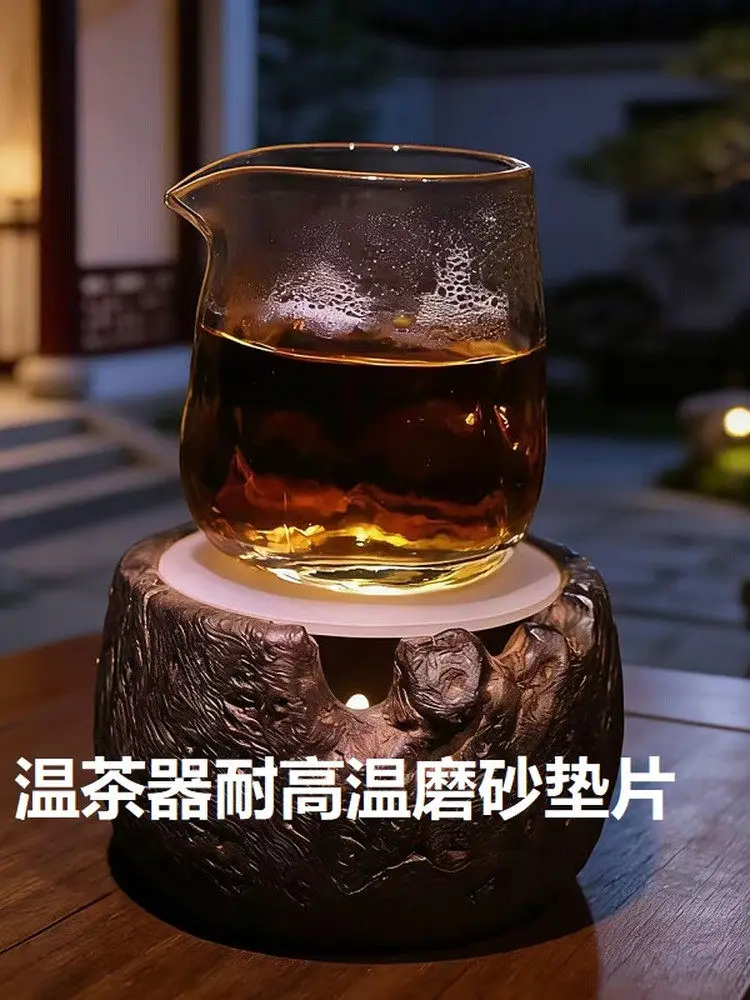 고온 내열 석영 유리판 무광 차 보온용 가스켓은 양초와 오픈파이어로 가열 가능합니다.