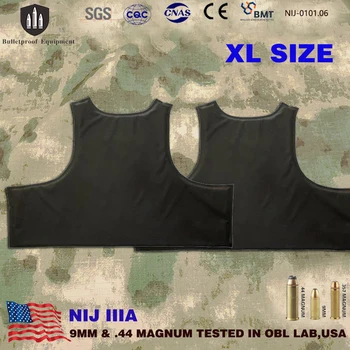 2 Pieces Front&Back custom XL Size BulletProof Plate NIJ IIIA 3A .44 PE Soft Ballistic Armour Inserts Tactical Panel For Vest 1