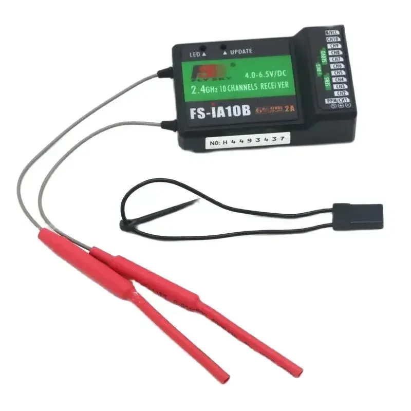 

Flysky FS-iA10B 2.4G 10CH PPM Output Compatible for FS I6 I10 I6S I6X FS-TM10 FS-i8 FS-IT4S Transmitter Receiver Receptor