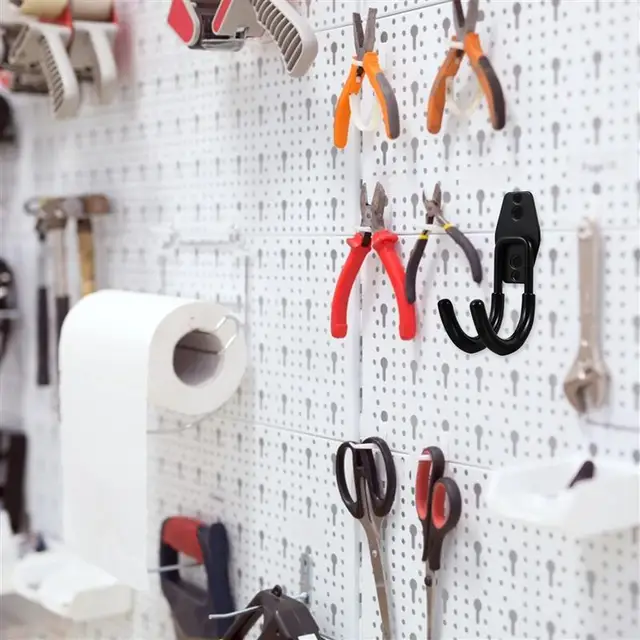 1Db Nagy Teherbírású Kerti Tömlő Fogas Falra Tartó Víztömlő Tartó, Tömlőhorog A Víztömlőhöz (Fekete, 6,3X5.5X2.6 Hüvelyk) - Image 4