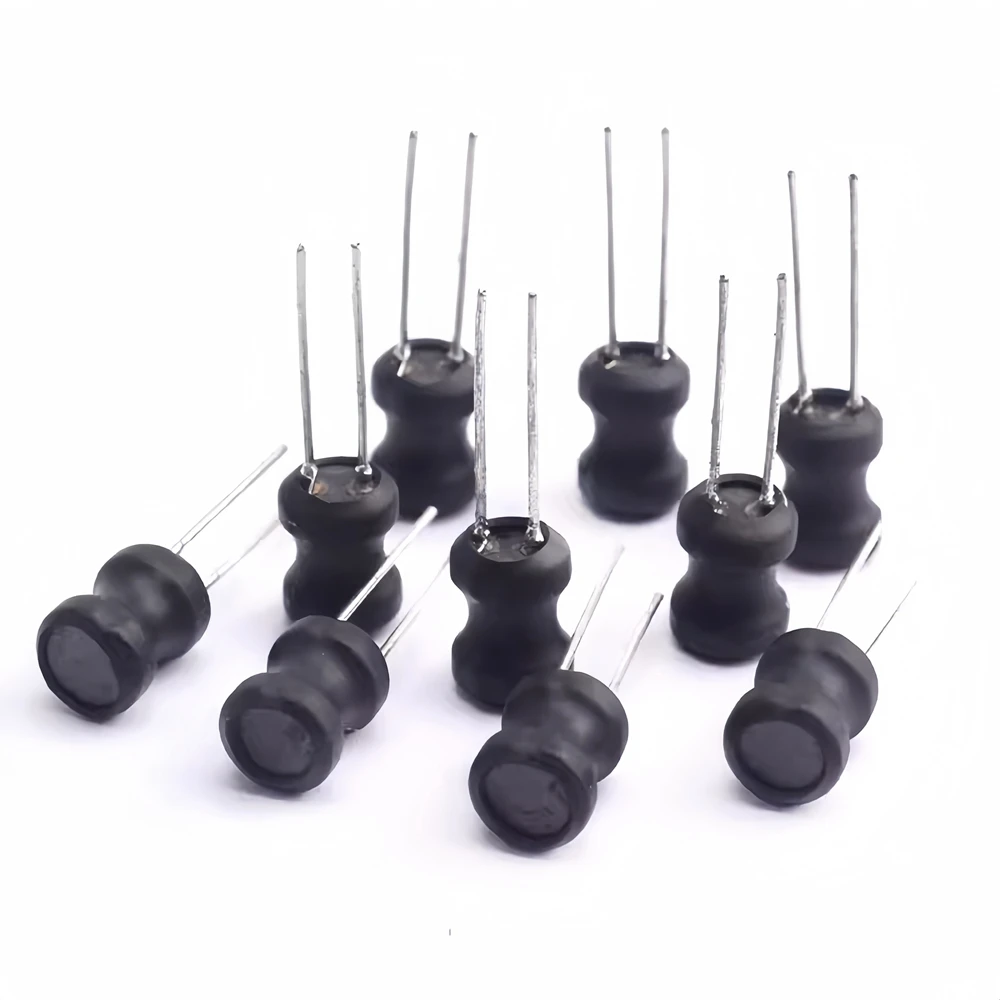 10pcs 1016 4x 6*8 8*10 9*12mm I-shaped power inductor 1uH uH 4.7uH 10uH 22uH 47 100uH 330uH 1.5mH 25mH 30mH 100mH DIP inductance power inductor