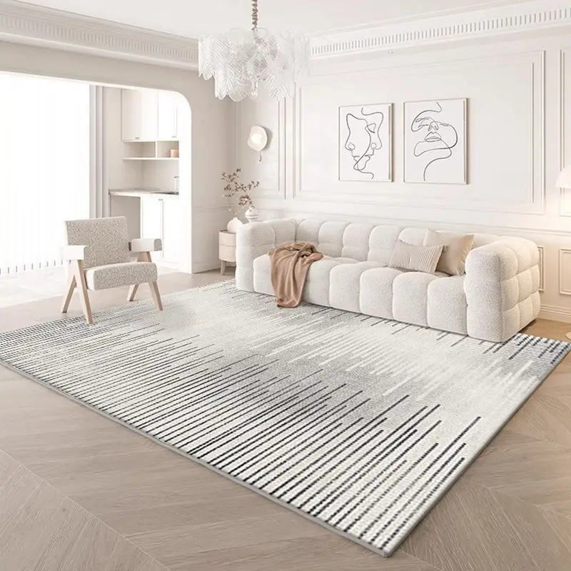 Luxury Abstract Style Carpet for Living Room High-end Home Decor Large Area Rug Non-slip Bedroom Bedside Mats Customizable Tapis 4