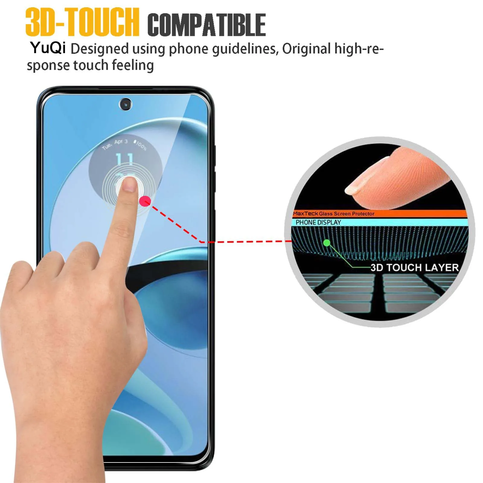 Premium Tempered Glass HD Crystal Screen Protector - 9H Hardness, Case-Friendly