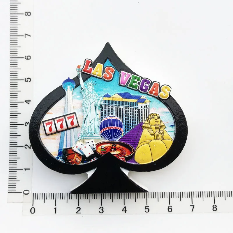 USA Las Vegas Fridge Magnets Tourism Souvenir UV Printing Resin Refrigerator Magnets Sticker Collection craft Gift Decoration magnetic fridge magnets magnetic sticker magnetic fridge stickers refrigerator decor