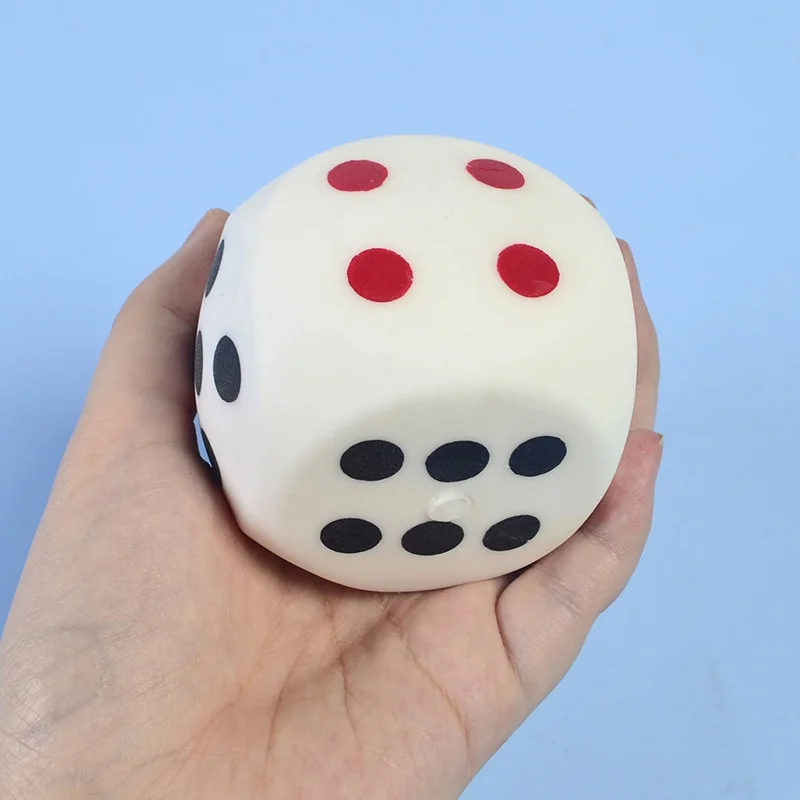 2.56" Squishies Dice Kawaii Soft Slow Rising Large 6-Sided Dice Dots Stress Relief Kids Toys Collection Decorative Props