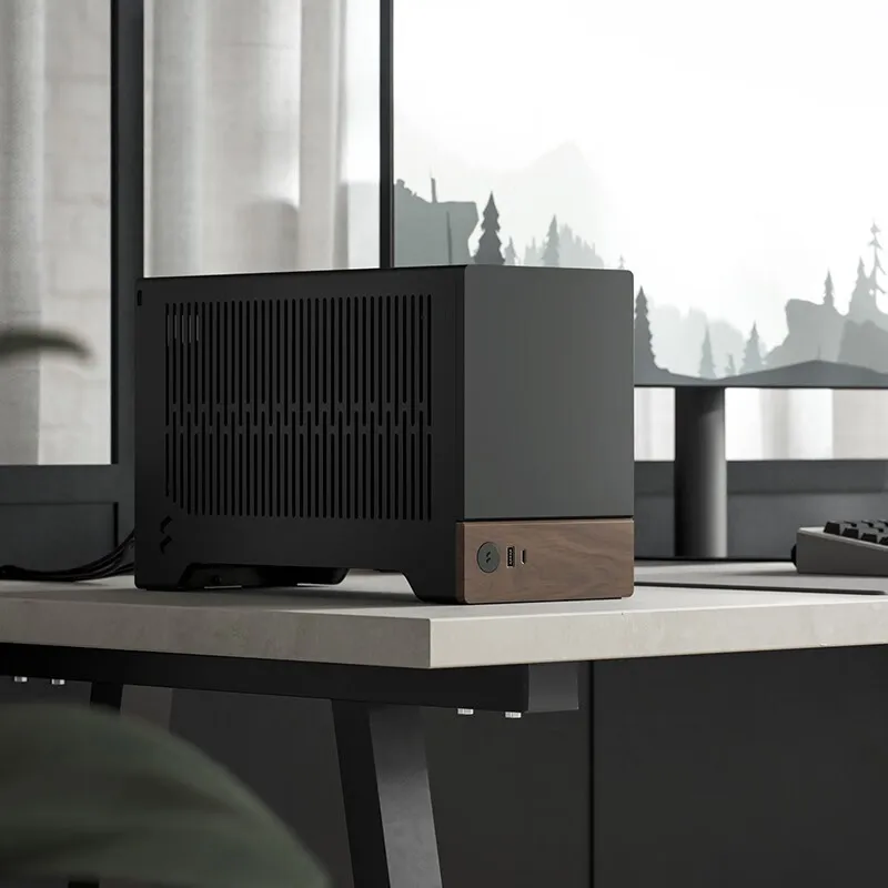 Fractal Design Terra Mini Anodized Aluminum Split Laptop Black