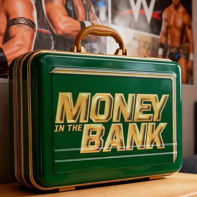 WWE Championship Contract Case Money in The Bank Replica Green
