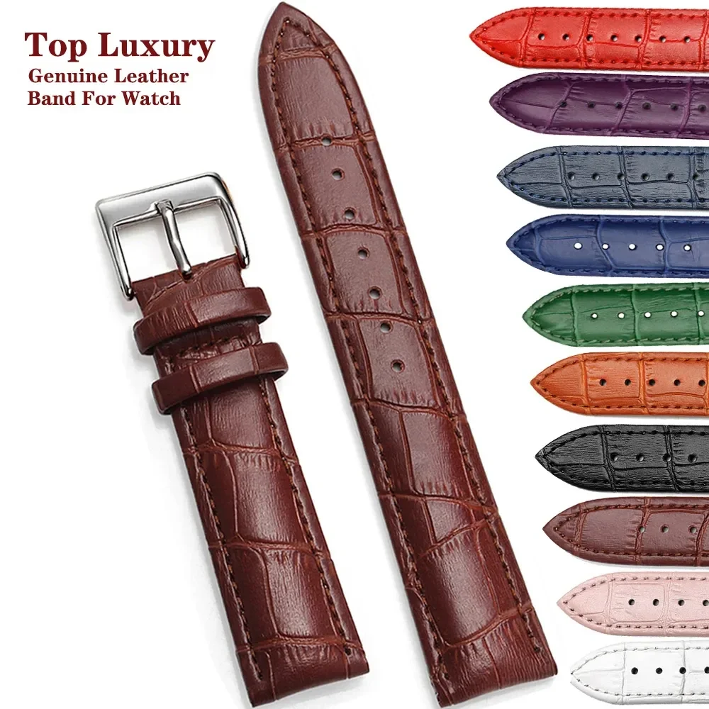 Discount Fashion Leather 24 mm Watches Strap 98B151_K0029129