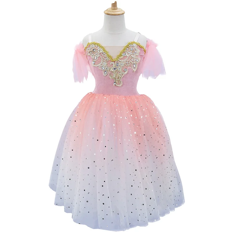 

2022 Ballet dress Long Ballet dance show for Rock Woman's dress Tutu Ballet girl Chicken Lake Angsa Kostum Bailina