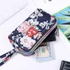 1PC New Fashion Waterproof Female Handbag Practical Larger Capacity Print Canvas Bag Key Coin Purse Three-layer Long Wallet 4