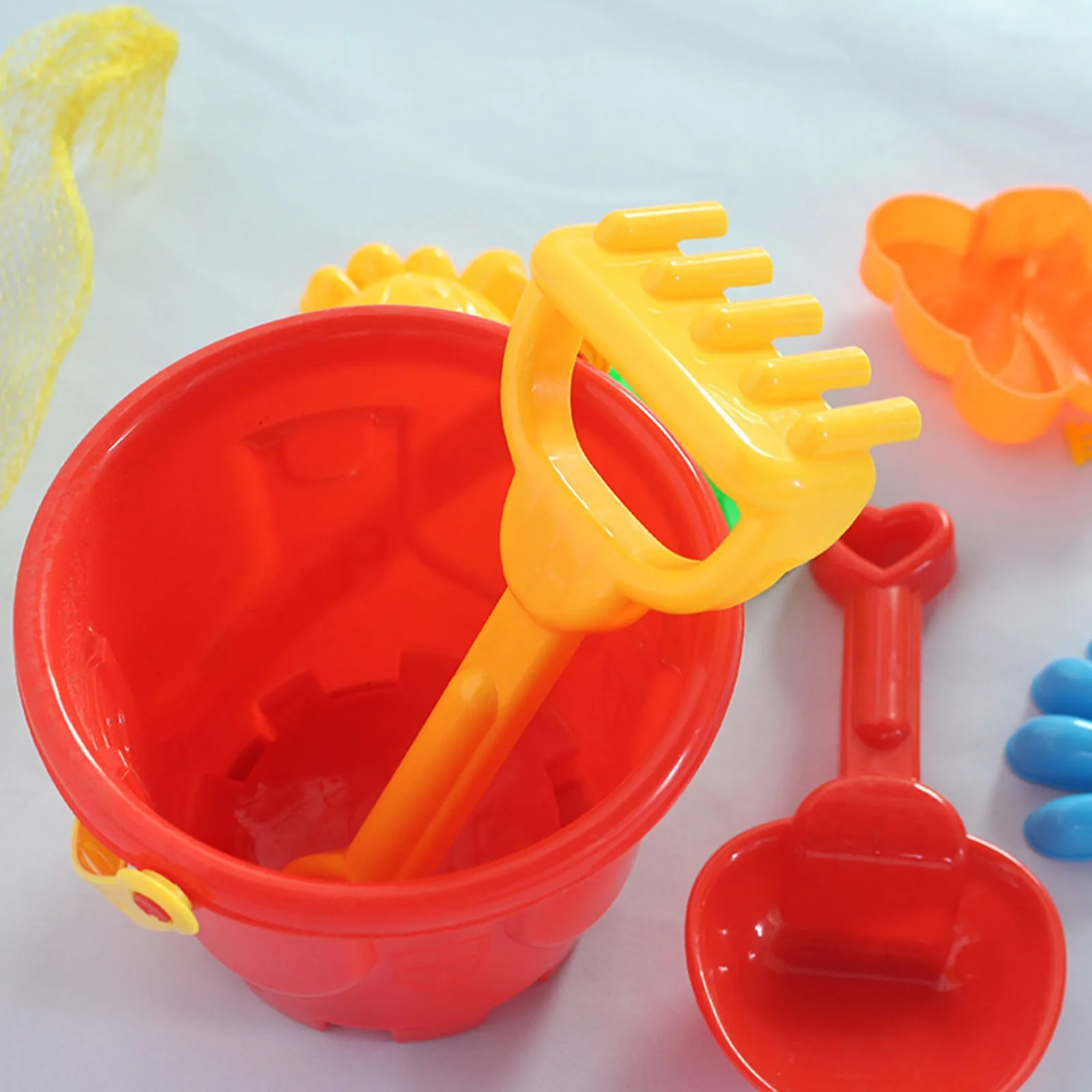 Inflatable Outdoor for Adults 7Pcs Random Color Toys Bucket Shovel Rake Water Tools Children's Beach Sand Play Set for Toddler