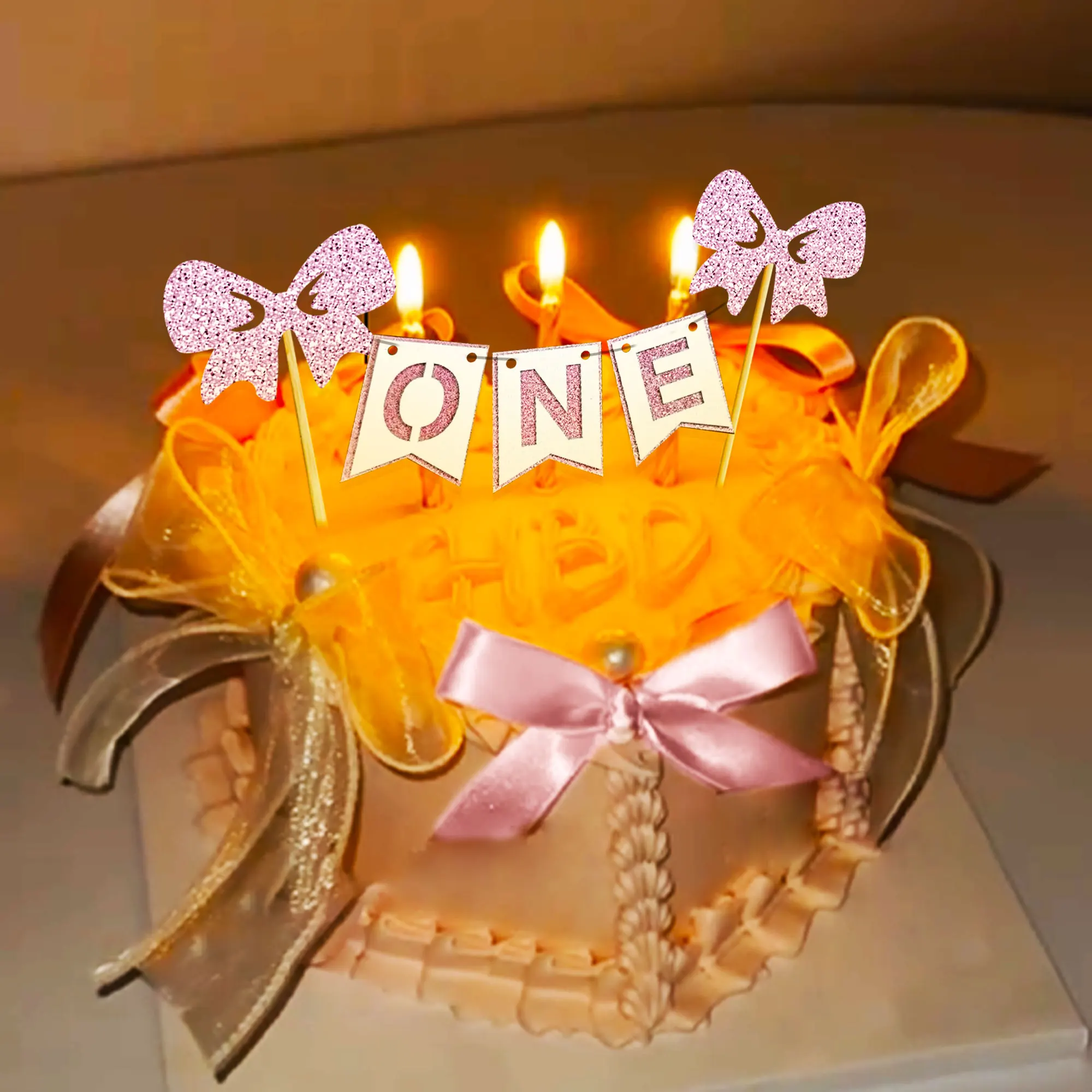 NICENEEDED Lot De 20 Décorations De Gâteau En Forme De Nu0153ud Rose Pour Cupcakes, Décorations De Gâteaux, Desserts, Anniversaire, Mariage, Enterrement De Vie De Jeune Fille