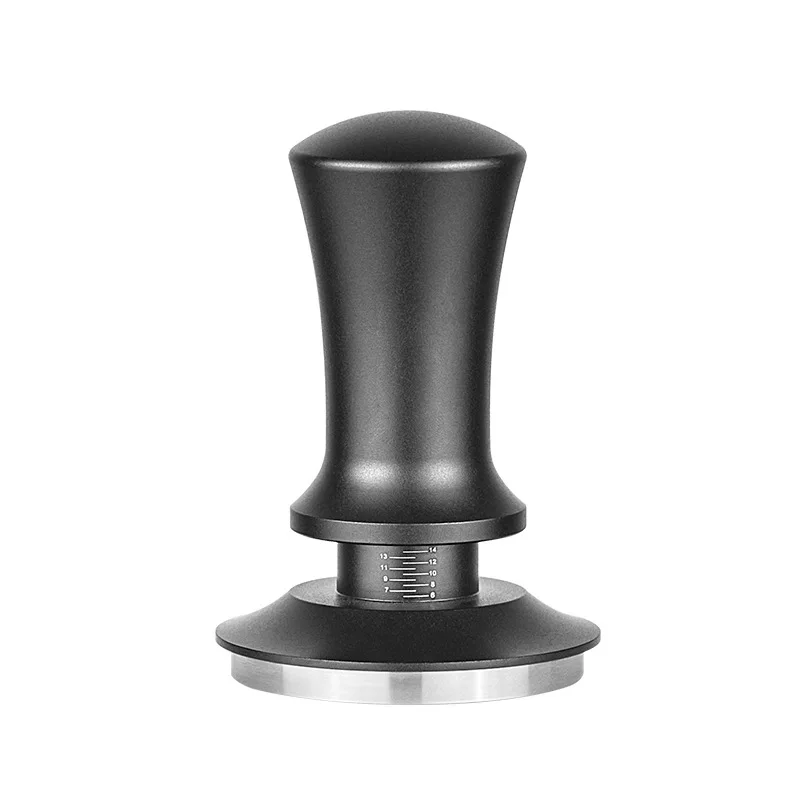 Coffee Powder Press 51mm Hengli Spiral Pattern Flat Bottom Hammer Stainless Steel Coffee Tool Masher