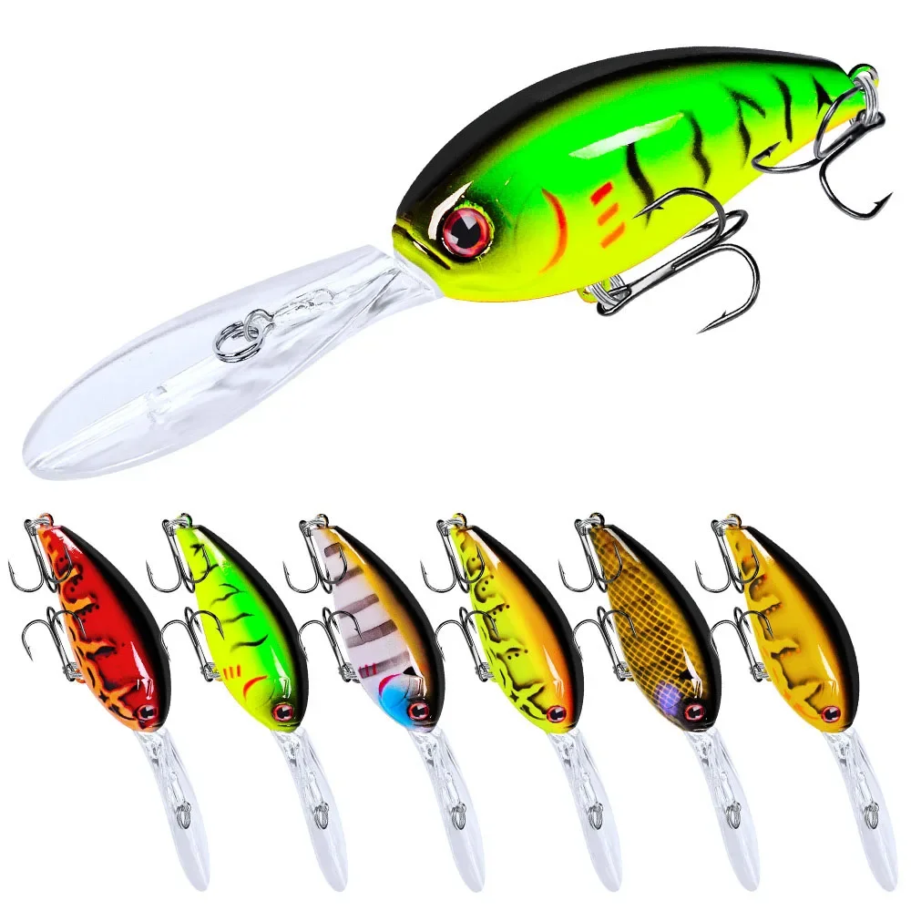 

115mm Fake Bait 17.5g With Steel Ball Hard Bait Crank Rocker Fishing Accessories Fishing Hook Fishing Carp Bass Trout lures