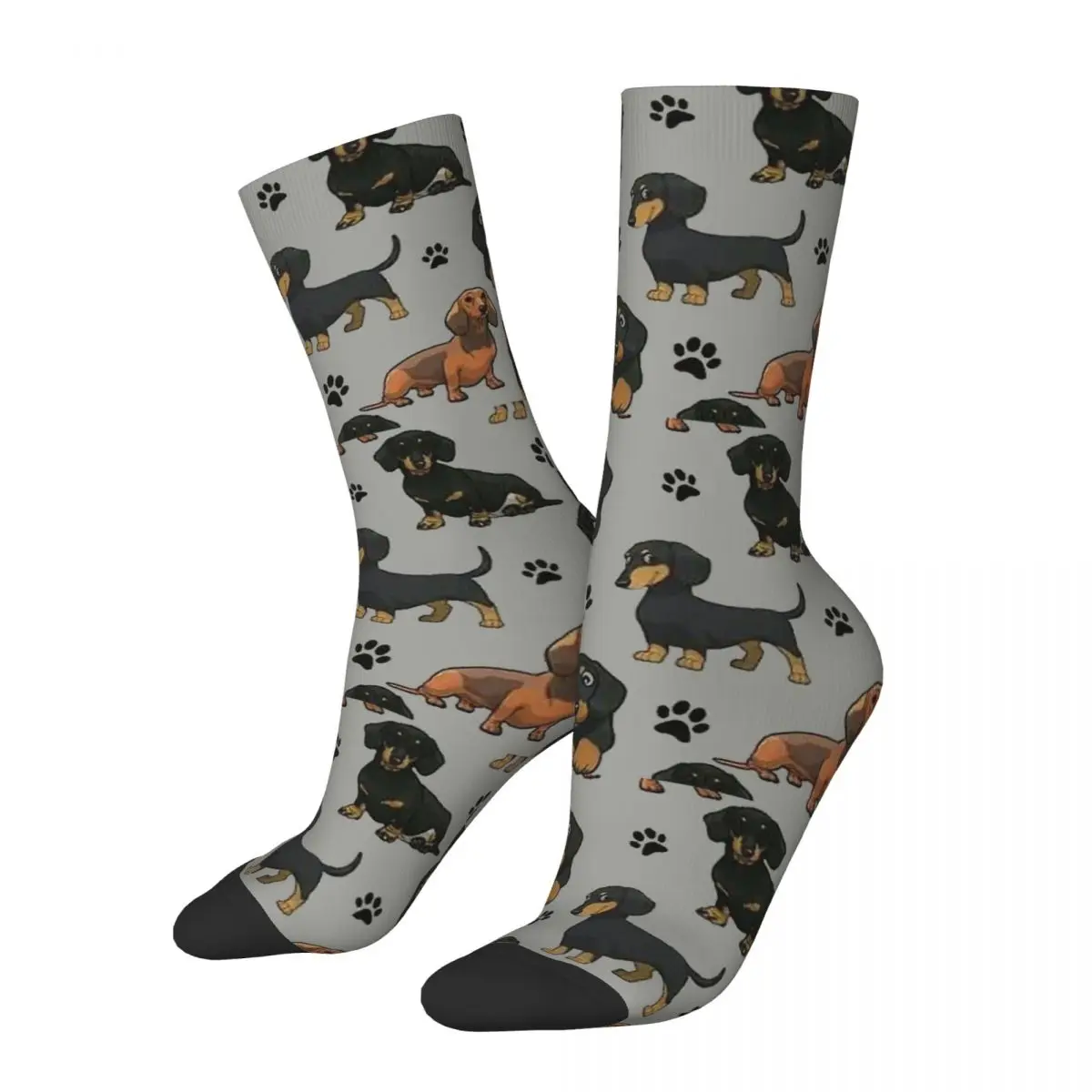 

New Male Men Socks Harajuku Dachshund Dog Cartoon Sock Wiener Sausage Sport Women's Socks Spring Summer Autumn Winter