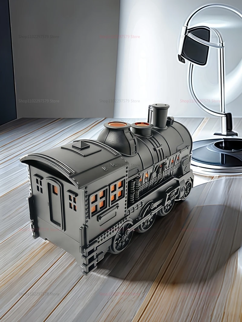 Description Picture 3 of itemNew Train Modeling Mini Air Humidifier With Remote Control Smoke Ring Cool Mist Air Humidifier LED Lamp Aroma Difuser Atomizer