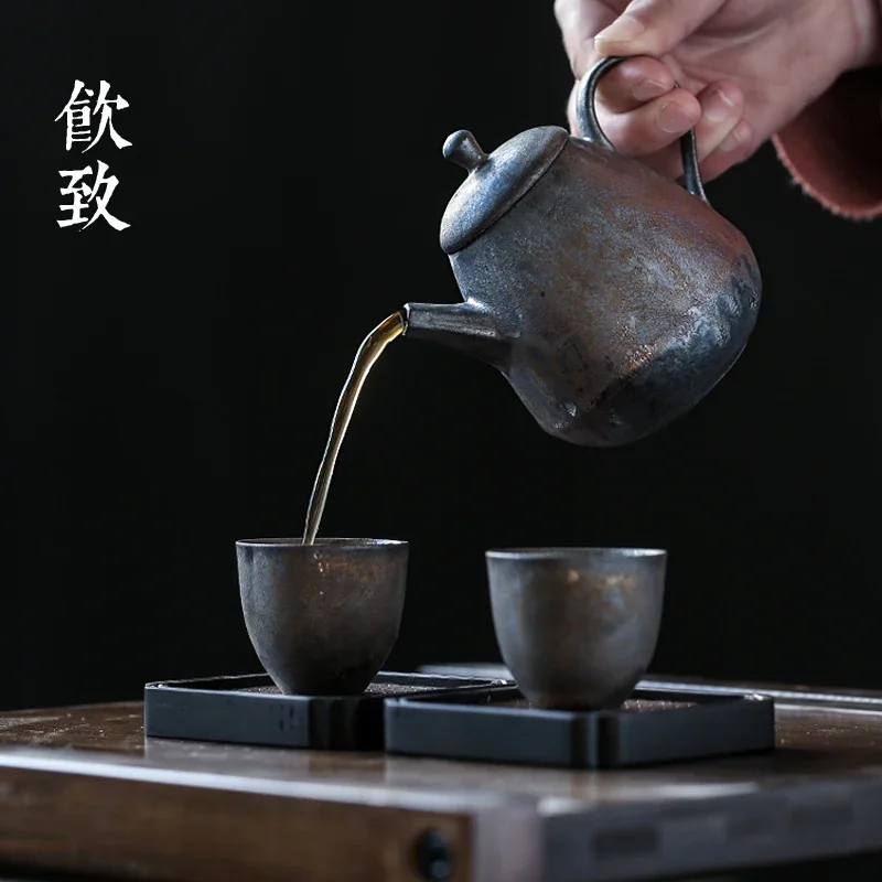 Firewood teacup Japanese-style tasting cup small stoneware master cup single handmade ceramic Kungfu tea set tea cup
