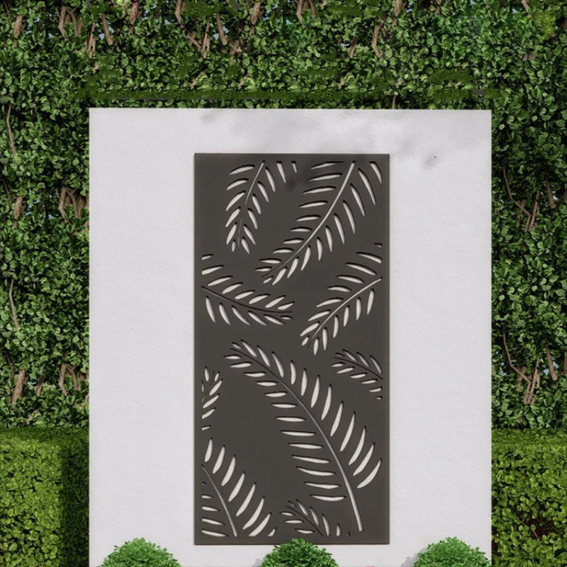 

room divider iron steel black weathering steel folding screen patio garden set with screen
