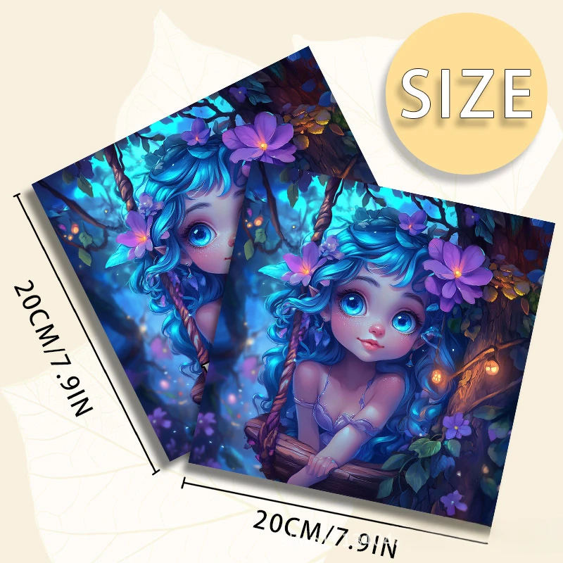 A Bold and Simple Decompression Creative Flower Fairy Coloring Book, Featuring Cartoon Cute Flower Fairy Characters 4