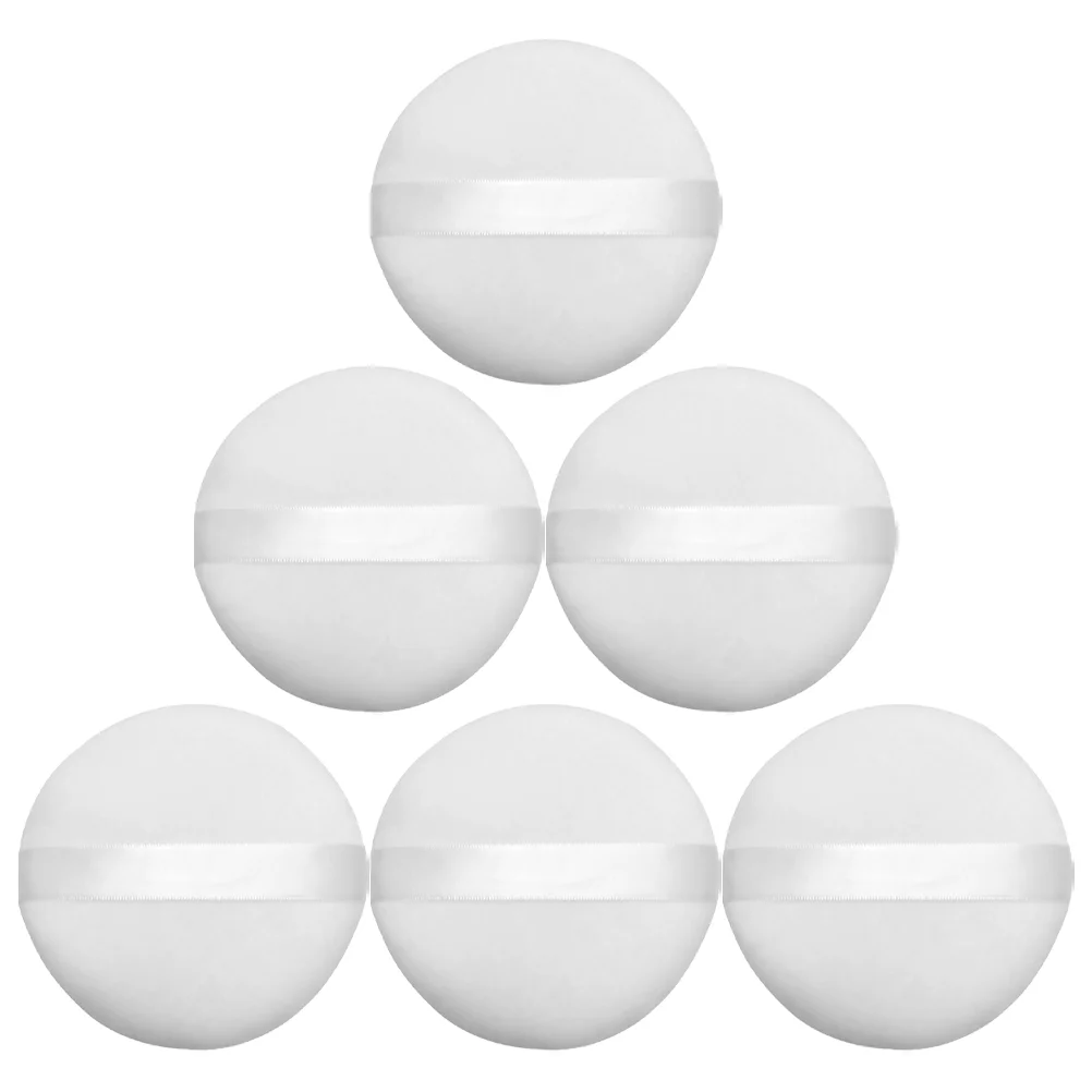 

6 PCS Make up Powder Puff Miss Puffs for Compact Lint Makeup Accessory