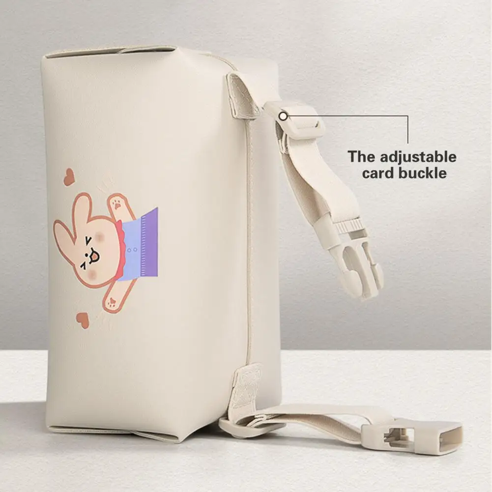 

Car Tissue Holder 1 Set Excellent Cartoon Rabbit Pattern Side Button Desktop Car Paper Tissue Holder Box Vehicle Supplies