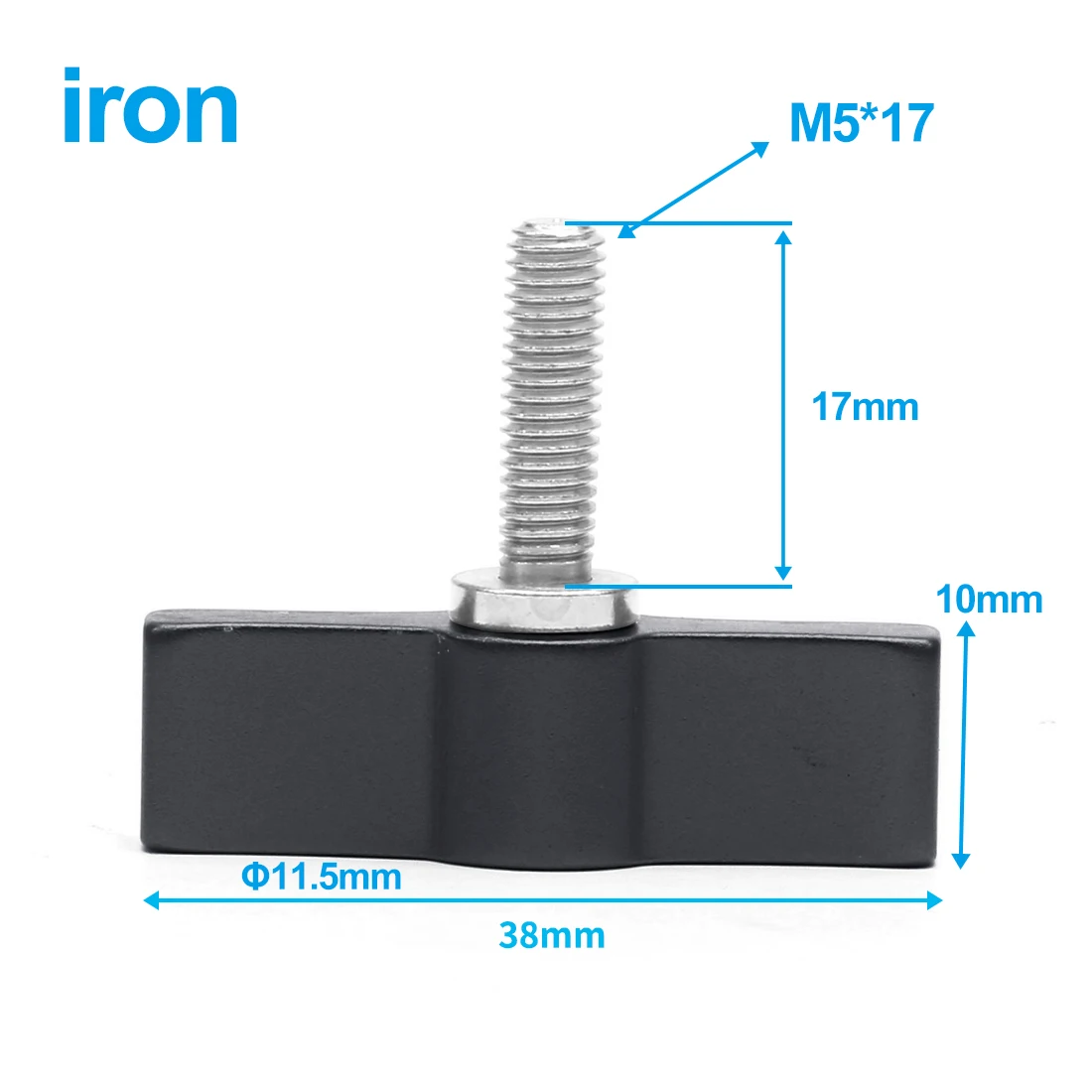 FEICHAO T-Type / L Shape Metal Handle Adjustable Screws M4 M5 M6 Hand Tighten Screw Bolt for DSLR Camera Photography Spare Parts