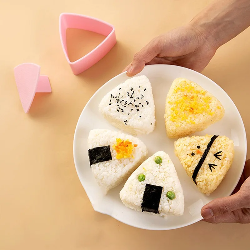 

DIY Sushi Mold Onigiri Rice Ball Food Press Triangular Sushi Maker Mold Sushi Kit Japanese Kitchen Gadget Set Bento Accessories