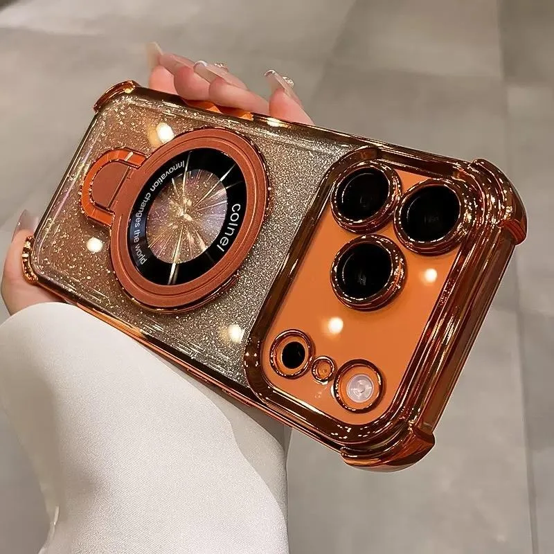 Glitter Ring Holder with Gradient Bumper and Camera Protection